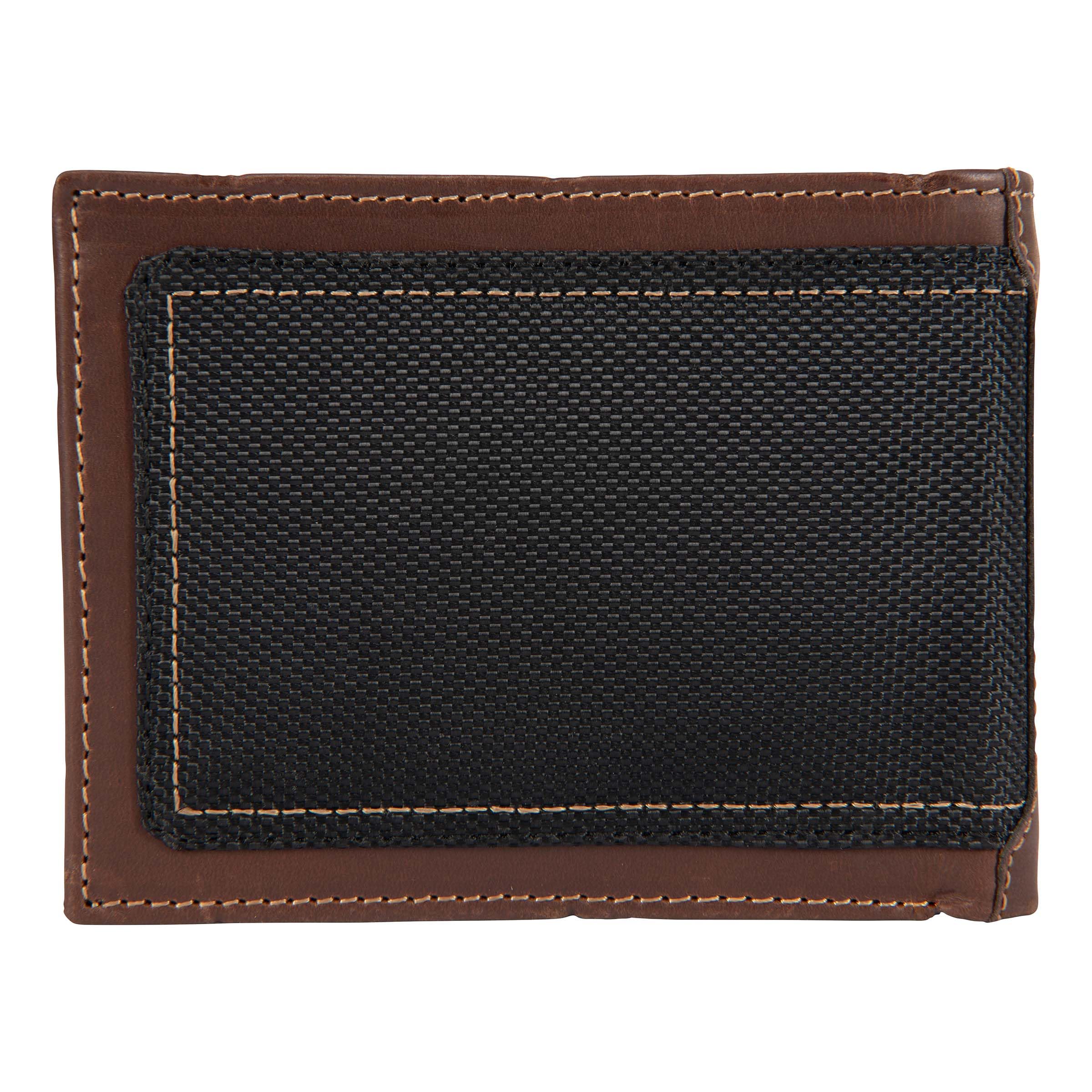 Carhartt Men's Rugged Leather Triple Stitch Wallet, Available in Multiple Styles, Brown (Passcase), One Size