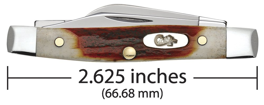 Case WR XX Pocket Knife Red Stag Small Stockman Item #9449 - (R5333 SS) - Length Closed: 2 5/8 Inches