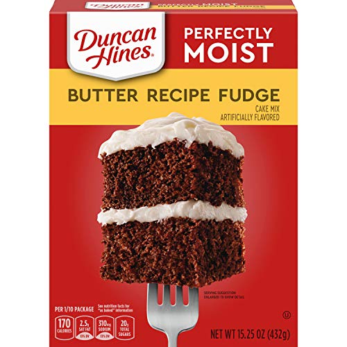 Duncan Hines Perfectly Moist Butter Recipe Fudge Cake Mix, 15.25 OZ