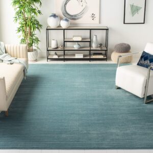 SAFAVIEH Vision Collection Area Rug - 6' x 9', Aqua, Modern Ombre Tonal Chic Design, Non-Shedding & Easy Care, Ideal for High Traffic Areas in Living Room, Bedroom (VSN606B)