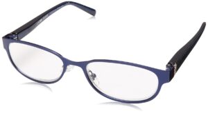 foster grant isa reading glasses, navy blue/transparent, 59 mm