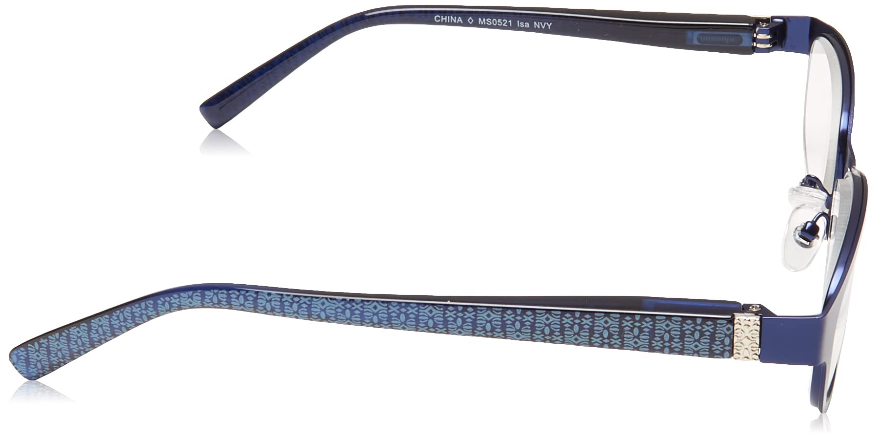 Foster Grant Isa Reading Glasses, Navy Blue/Transparent, 59 mm