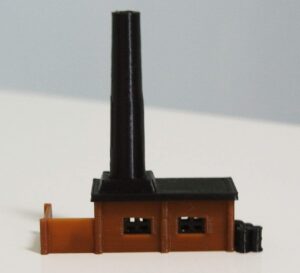 outland models railway miniature small boiler house with chimney n scale 1:160