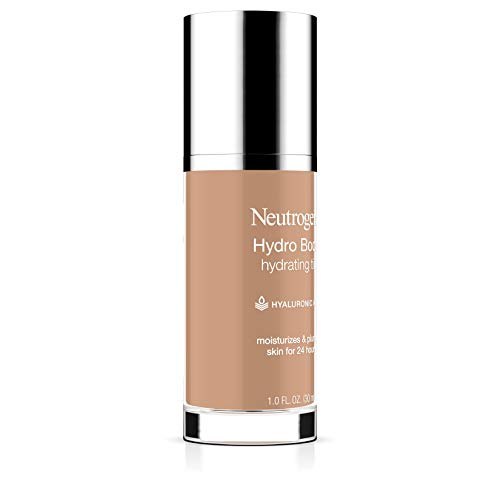 Neutrogena Hydro Boost Hydrating Tint with Hyaluronic Acid, Lightweight Water Gel Formula, Moisturizing, Oil-Free & Non-Comedogenic Liquid Foundation Makeup, 40 Nude Color, 1.0 fl. oz