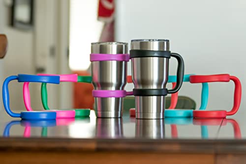 STRATA CUPS 30oz Tumbler Handle (Teal) Available For 30oz YETI Tumbler, OZARK TRAIL Tumbler, Rambler Tumbler - BPA FREE