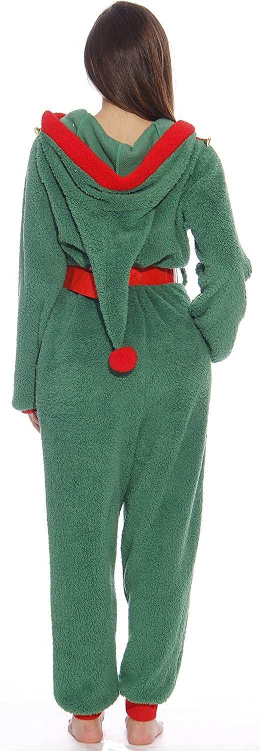 6414- Medium Elf Just Love Adult Onesie / Onesies / Pajamas/ Green