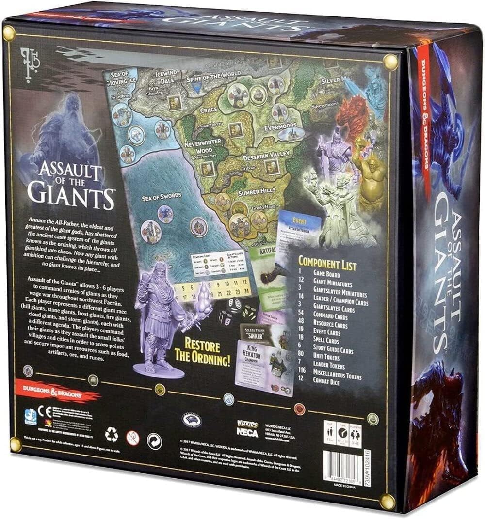 Dungeons & Dragons Assault of The Giants Board Game - Standard Edition | WizKids