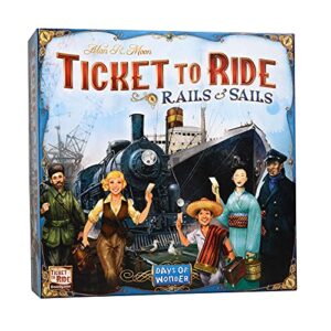 Ticket to Ride Rails & Sails Board Game - Train Route-Building Strategy Game, Fun Family Game for Kids & Adults, Ages 10+, 2-5 Players, 90-120 Minute Playtime, Made by Days of Wonder