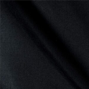 60" poly cotton broadcloth black, fabric by the yard