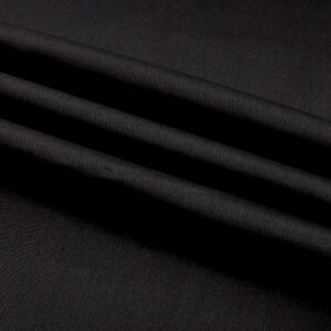 60" Poly Cotton Broadcloth Black, Fabric by the Yard