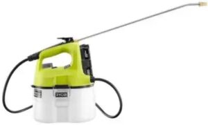 ryobi p2810 one+ 18-volt lithium-ion cordless chemical sprayer (with battery and charger)