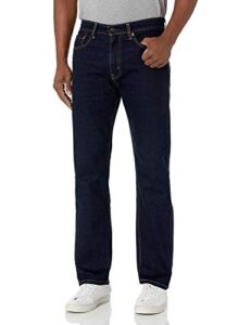 levi's men's 505 regular fit jeans (also available in big & tall), rinse-stretch, 33w x 32l