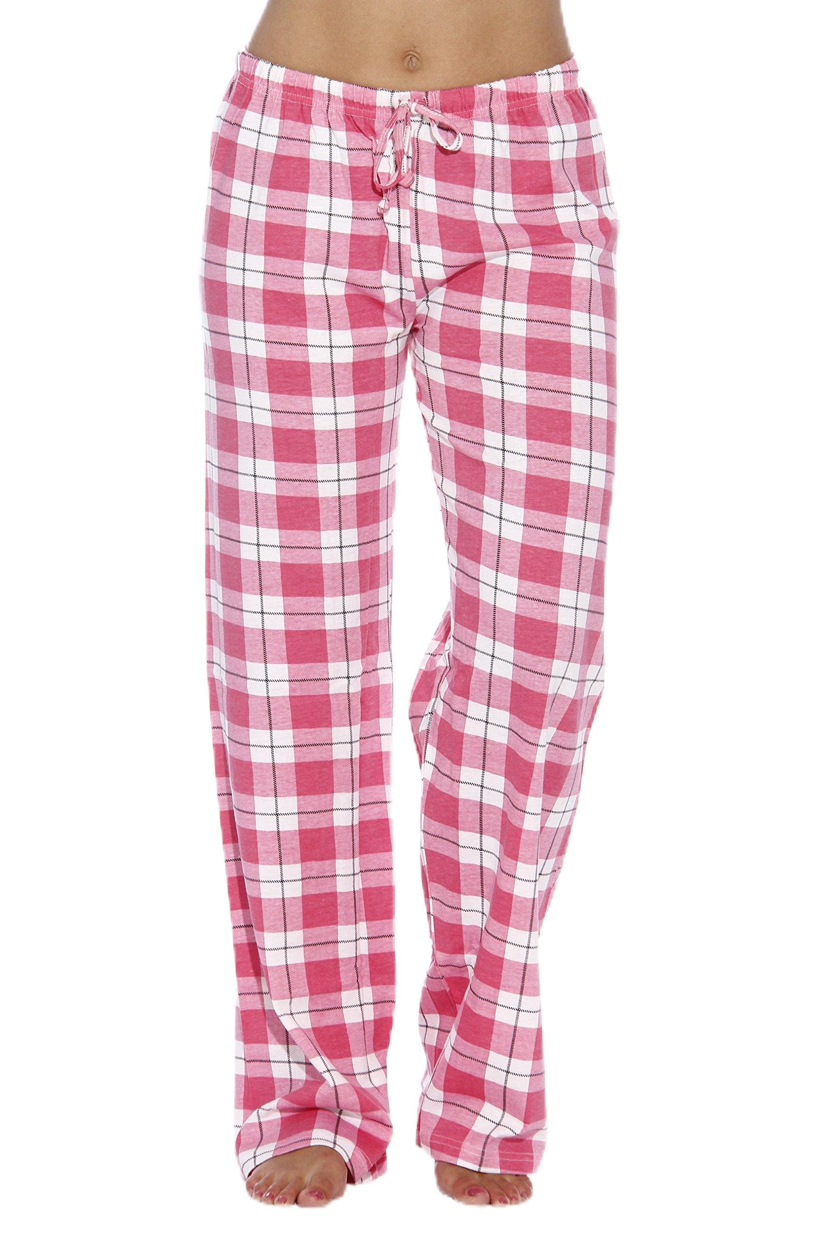 Just Love Women Pajama Pants/Sleepwear,Pink - Plaid,Medium