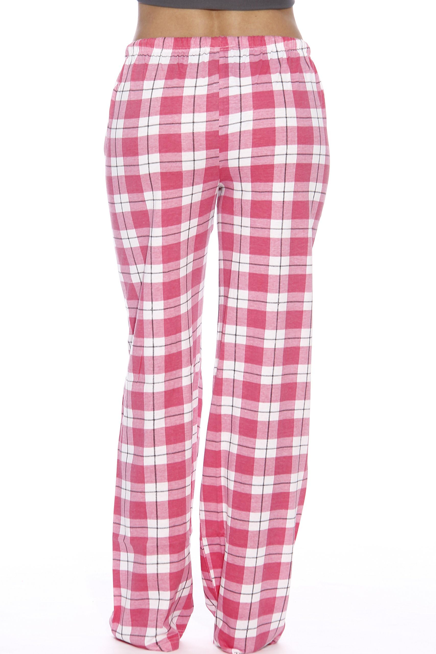 Just Love Women Pajama Pants/Sleepwear,Pink - Plaid,Medium