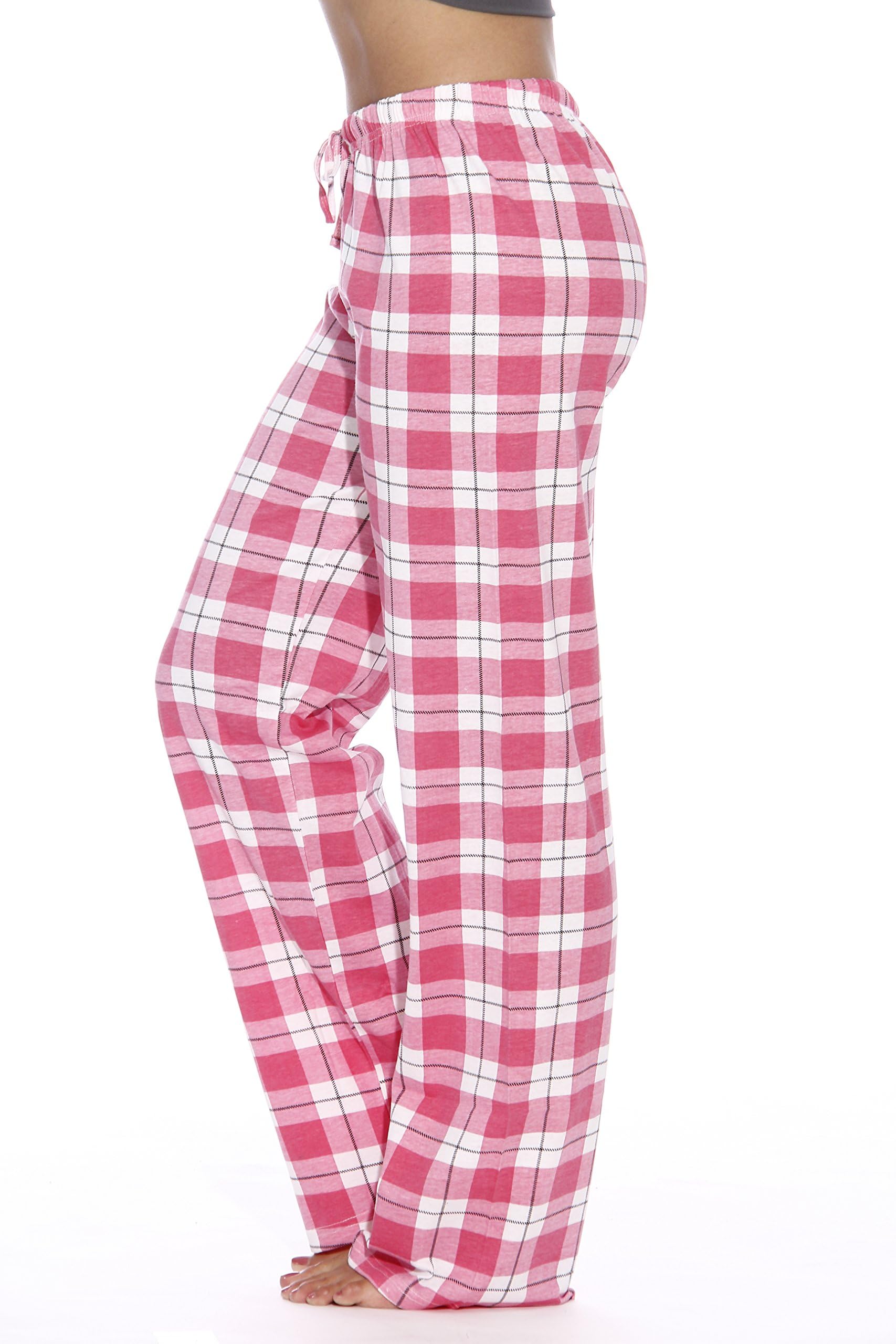 Just Love Women Pajama Pants/Sleepwear,Pink - Plaid,Medium