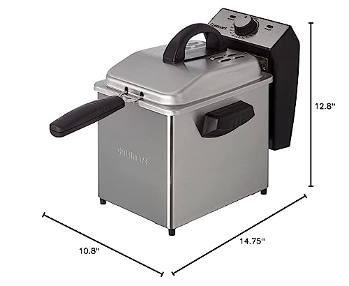 Cuisinart CDF-130 Deep Fryer, 2 Quart, Stainless Steel