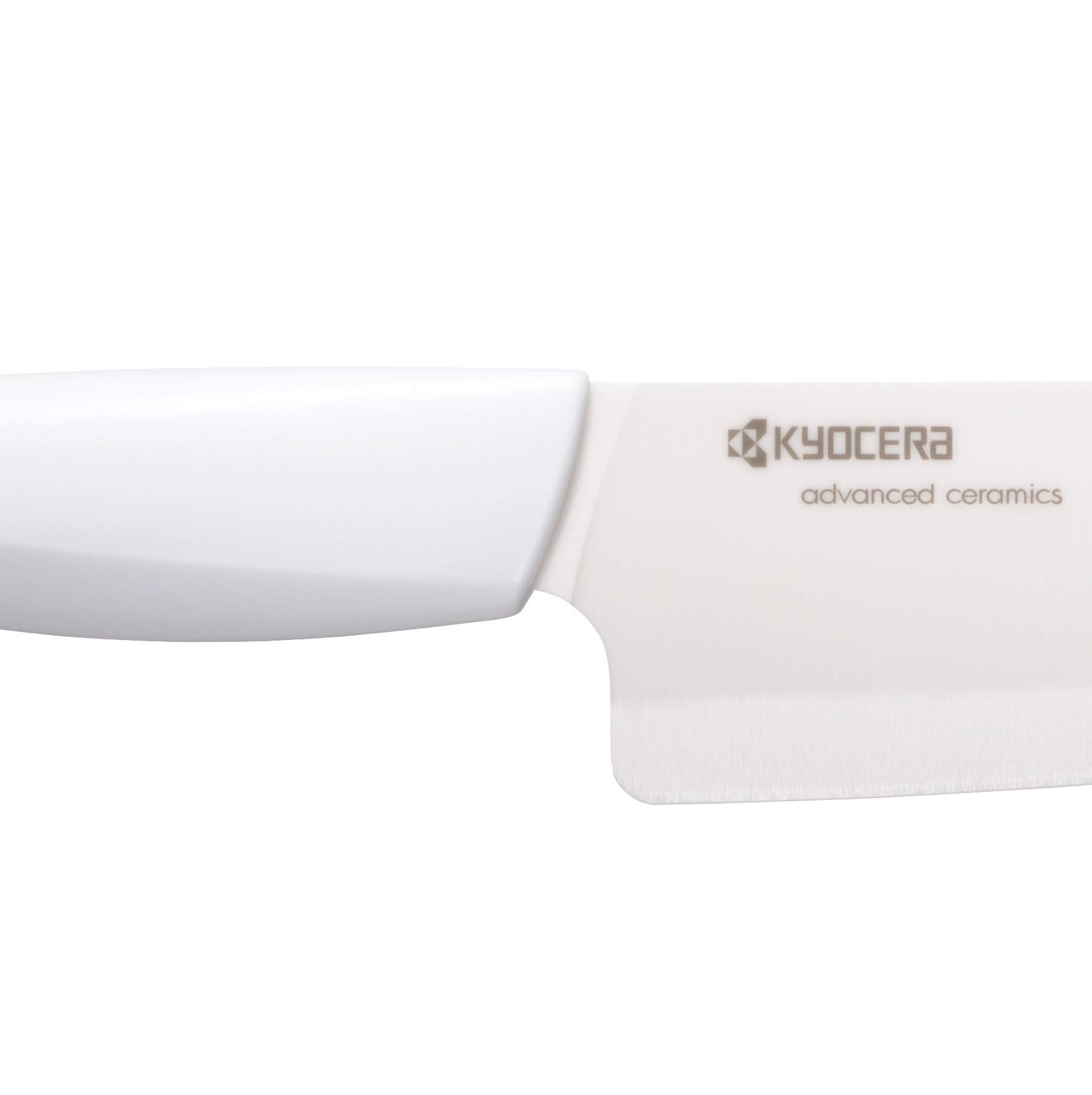 Kyocera 3Piece Advanced ceramic Revolution Series Knife Set, White, Blade Sizes: 5.5", 4.5", 3"