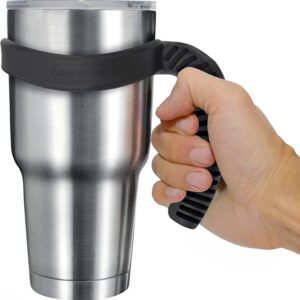 CHILLOUT LIFE Handle for YETI Cup 30 oz - Ozark Trail 30 oz Tumblers, Comfortable Replacement Handle for 30 oz YETI Tumbler & More (Black Handle Only)