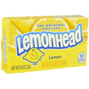 Lemonhead Hard Lemon Candy, 0.8 Ounce Treat-Size Theater Candy Boxes (Pack of 24)