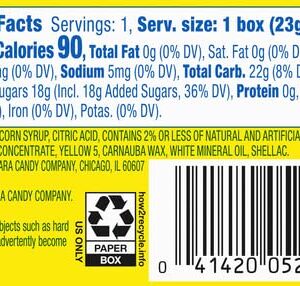 Lemonhead Hard Lemon Candy, 0.8 Ounce Treat-Size Theater Candy Boxes (Pack of 24)