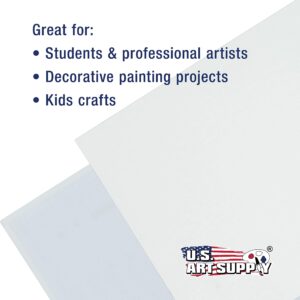 U.S. Art Supply Rectangular Variety Assortment Professional Artist Quality Acid Free Canvas Panels 14-Total Panels (2-EA: 12x16, 11x14, 9x12, 8x10, 5x7, 4x6, 3x5)