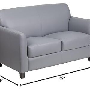 Flash Furniture HERCULES Diplomat Series Gray LeatherSoft Loveseat