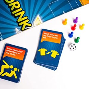 Drinkopoly Party-Game | Fun Drinking-Game for-Game Night | Hilarious Social and Interactive-Board-Game for Adults | Ages 21+ | 1-6 Players | Average Playtime 60 Minutes