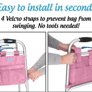 Universal 5-Pocket 11"x11" Walker Side Pouch (Pink)