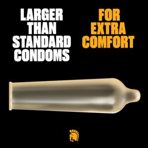 TROJAN Magnum BareSkin Premium Large Condoms, Comfortable and Smooth Lubricated Condoms for Men, America’s Number One Condom, 24 Count Value Pack