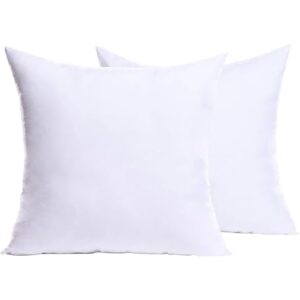 Cozy Bed Euro Throw Pillows Insert (Pack of 2, White) 26 x 26 Inches (Suitable for 25-27 pillowcase.), Bed Pillows for Sleeping European Size, Bed and Couch Pillows, Decorative Pillows