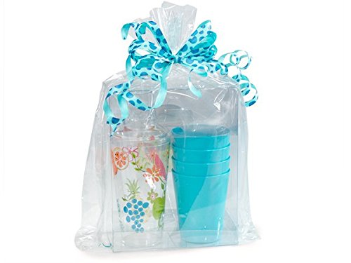 Cellophane Bags For Baskets Cellophane Gift Bags For Wine Bottles, Small Baskets, Mugs And Gifts Clear Cellophane Bags Basket Bags Cello Gift Bags Gusset Style Bag 12 in. X 4 in X 20 in. 10 Pack