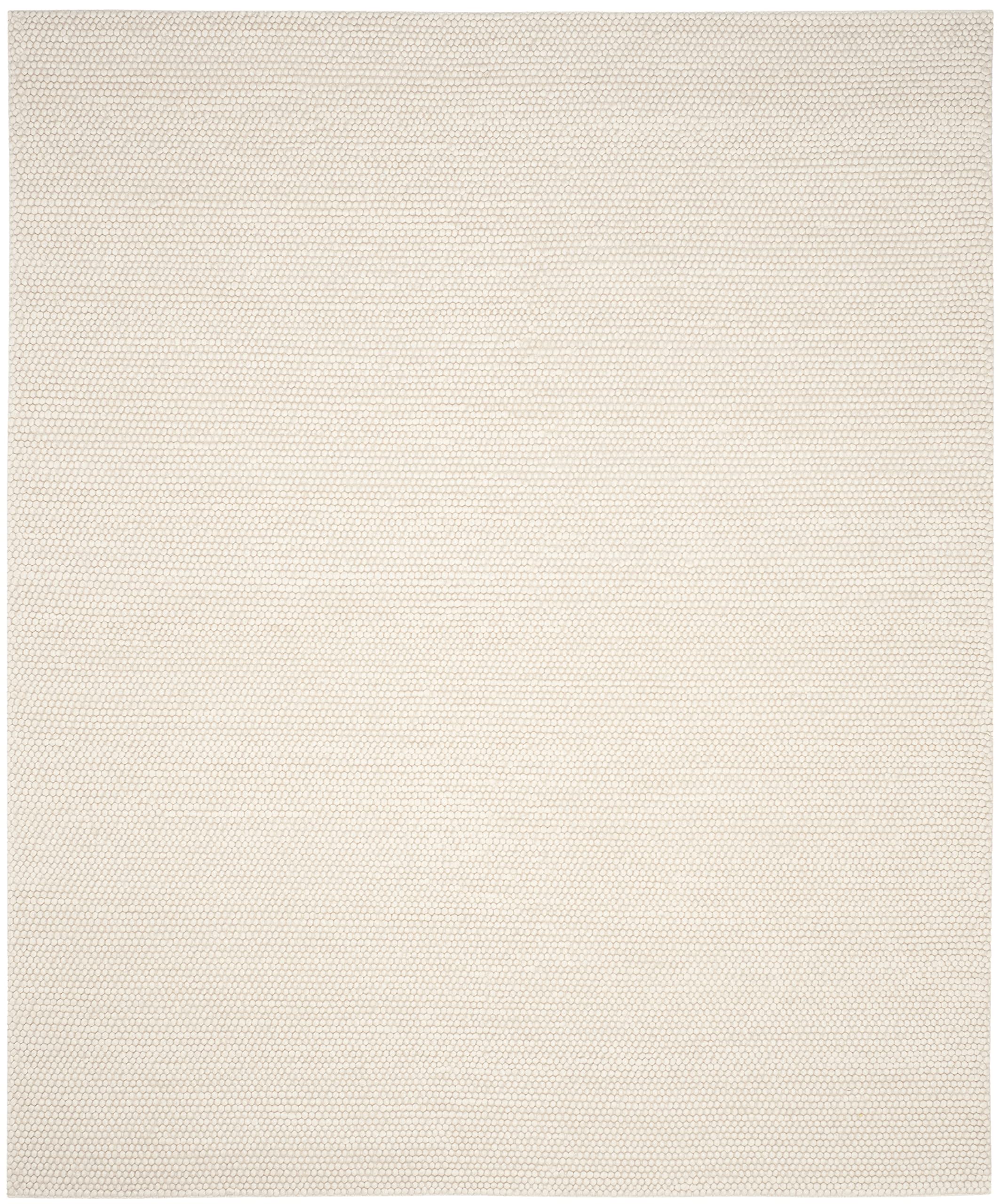 SAFAVIEH Natura Collection Area Rug - 8' x 10', Ivory, Handmade Wool, Ideal for High Traffic Areas in Living Room, Bedroom (NAT620A)