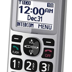 Panasonic New DECT 6.0 Cordless Phone Handset Accessory Talking Caller ID Compatible with KX-TGM450S Series Cordless Phone Systems - KX-TGMA45S (Silver)