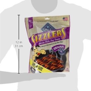 Blue Buffalo Sizzlers Natural Bacon-Style Soft-Moist Dog Treats, Original Pork 15-oz Bag