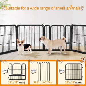 Yaheetech Outdoor Dog Playpen - 16 Panel Fence for Large, Medium and Small Dogs - Heavy Duty Exercise Pen for Puppies and Small Animals - Portable for RV Camping and Yard