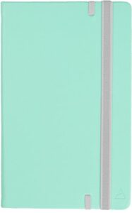 nomatic notebook - journal for writing, business, office, and sketchbook - 240 ruled pages - hard cover notebook with perforated pages, built-in pen holder, and whiteboard paper (mint)