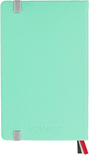 NOMATIC Notebook - Journal For Writing, Business, Office, And Sketchbook - 240 Ruled Pages - Hard Cover Notebook With Perforated Pages, Built-in Pen Holder, And Whiteboard Paper (Mint)