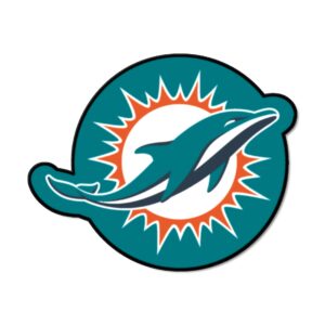 fanmats nfl - miami dolphins mascot rug, 3' x 4'