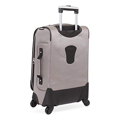 SwissGear Sion Softside Expandable Luggage, Pewter, Carry-On 21-Inch