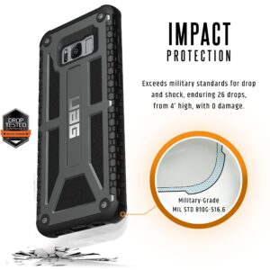 URBAN ARMOR GEAR [UAG Samsung Galaxy S8+ [6.2-inch screen] Monarch Feather-Light Rugged [Graphite] Military Drop Tested Phone Case