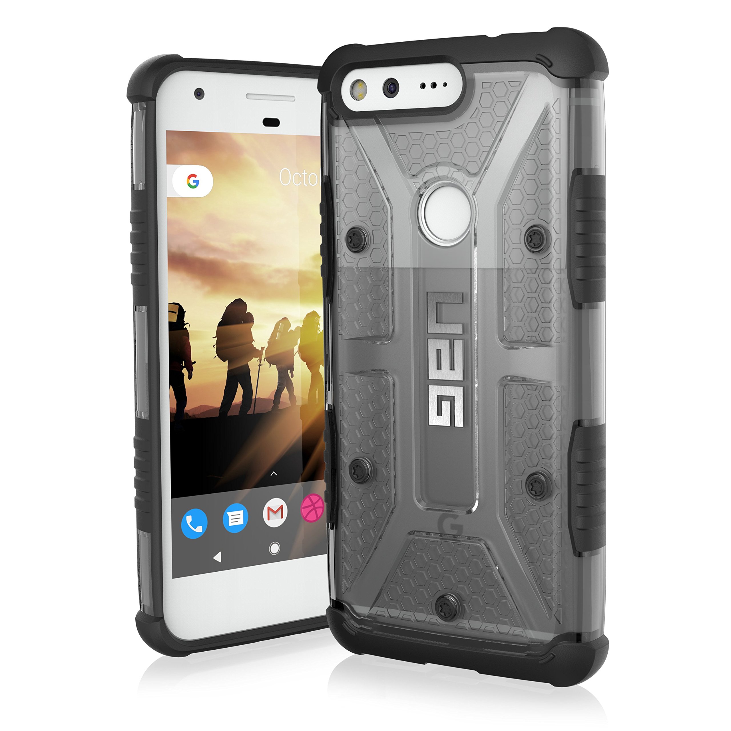 URBAN ARMOR GEAR [UAG Google Pixel [5-inch Screen] Plasma Feather-Light Rugged [Ash] Military Drop Tested Phone Case