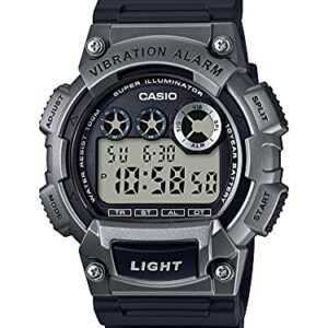 Casio Men's W-735H-1A3VCF Super Illuminator Digital Display Quartz Black Watch