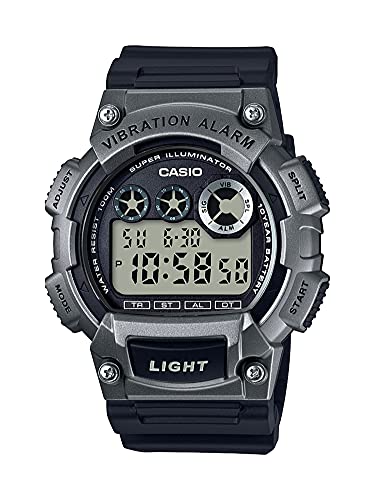 Casio Men's W-735H-1A3VCF Super Illuminator Digital Display Quartz Black Watch