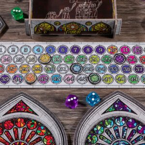 Sagrada Board Game | Family Game for Kids and Adults | Dice Drafting and Placement Strategy Game | Ages 10+ | 1 to 4 Players | by Floodgate Games