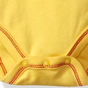 Disney Boys' Winnie the Pooh Bodysuit with Cap Set, Yellow, 3/6M