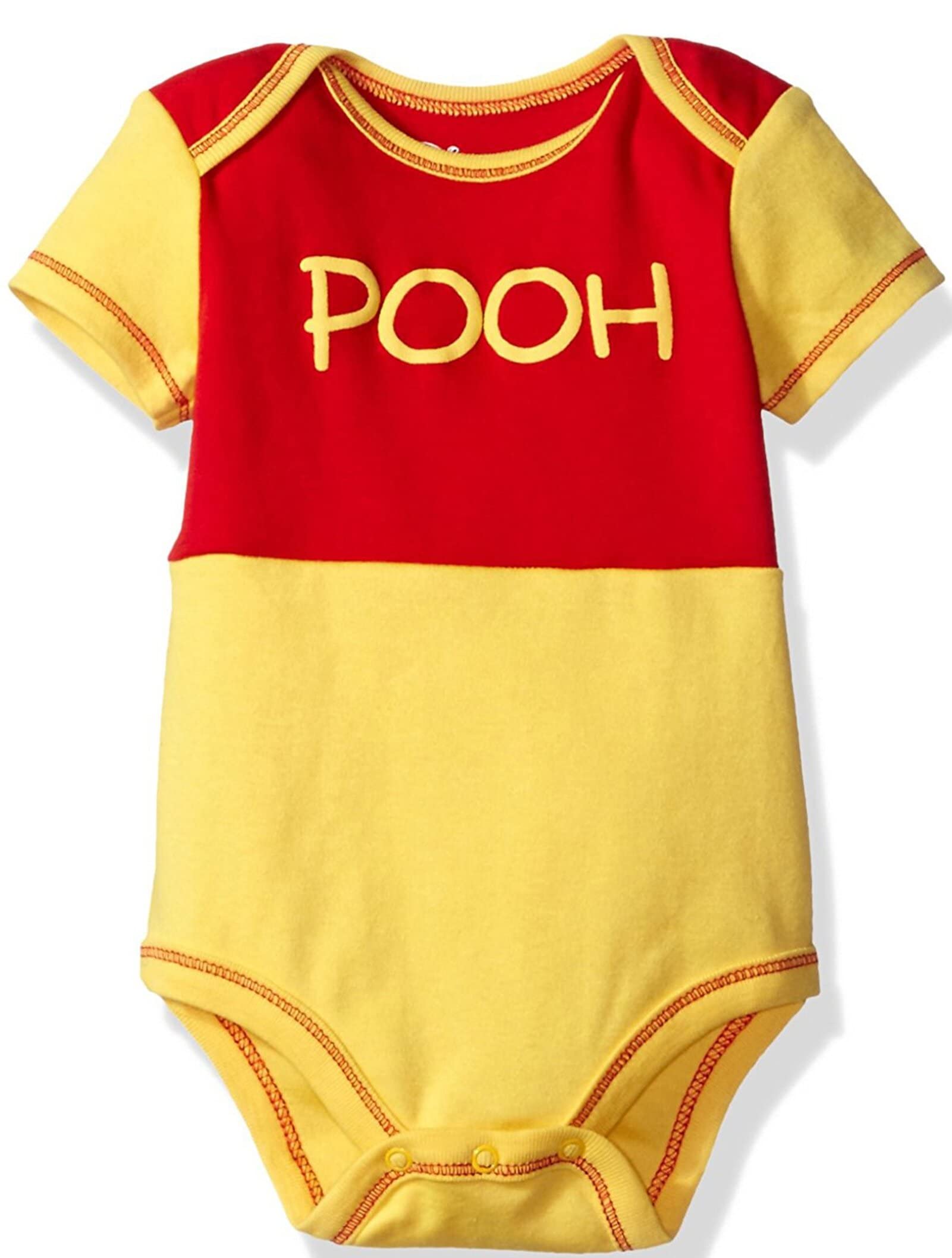 Disney Boys' Winnie the Pooh Bodysuit with Cap Set, Yellow, 3/6M