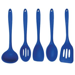 better houseware 5piece silicone cooking utensil set, , blue