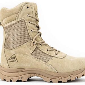 Ryno Gear Tactical Combat Boots with CoolMax Lining (Beige) (8, 12)