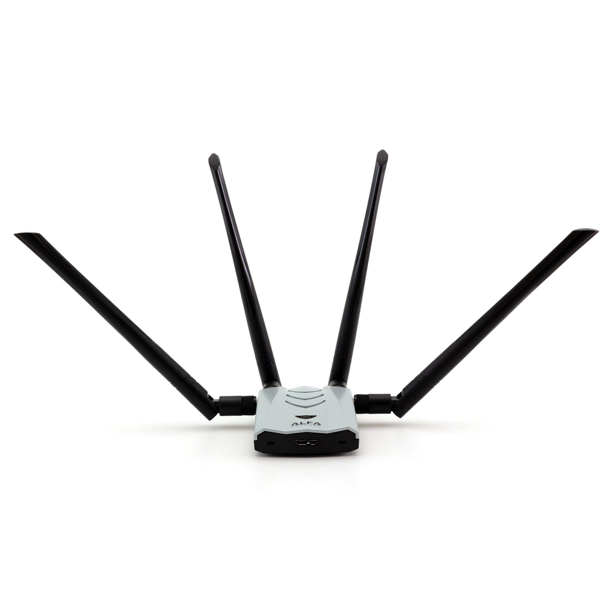 ALFA AC1900 WiFi Adapter - 1900 Mbps 802.11ac Long-Range Dual Band USB 3.0 Wi-Fi Network Adapter w/4x 5dBi External Dual-Band Antennas, TAA Compliant