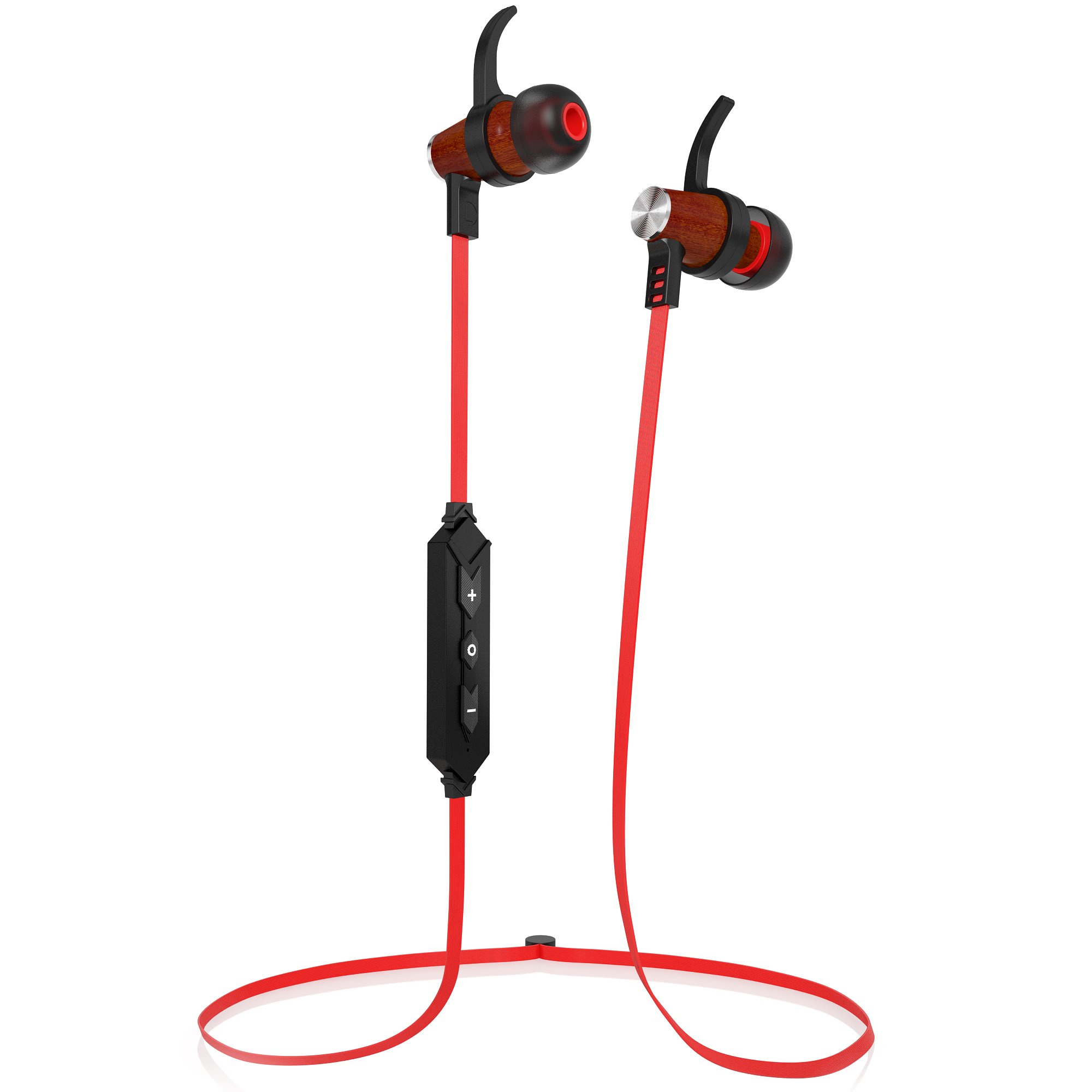 Symphonized Neckband Bluetooth Headphones - Wireless Sport Earbuds, Bluetooth Wireless Earbuds with Earhooks, Bluetooth Earbuds with Ear Hook, Running Earbuds, Neck Bluetooth Headphones Microphone